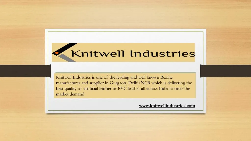 knitwell industries is one of the leading