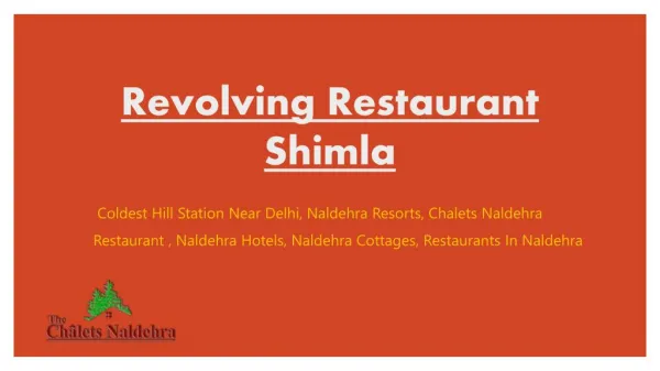 Revolving Restaurant Shimla