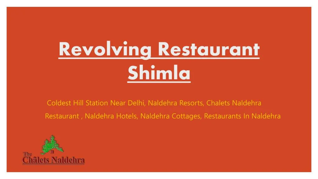 revolving restaurant shimla