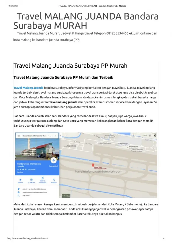 Travel Malang Juanda - travelmalangjuandamurah.com