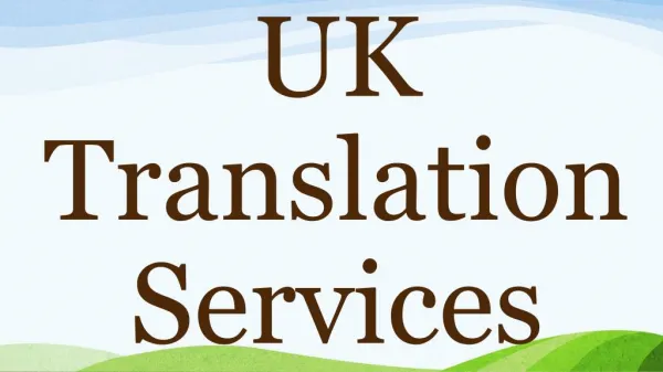 UK Translation Services