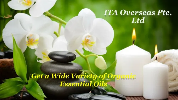 Get a Wide Variety of Organic Essential Oils