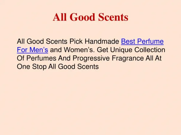 Buy best perfume for men online