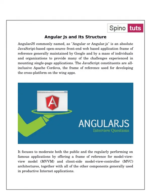 Angular Js and Its Structure