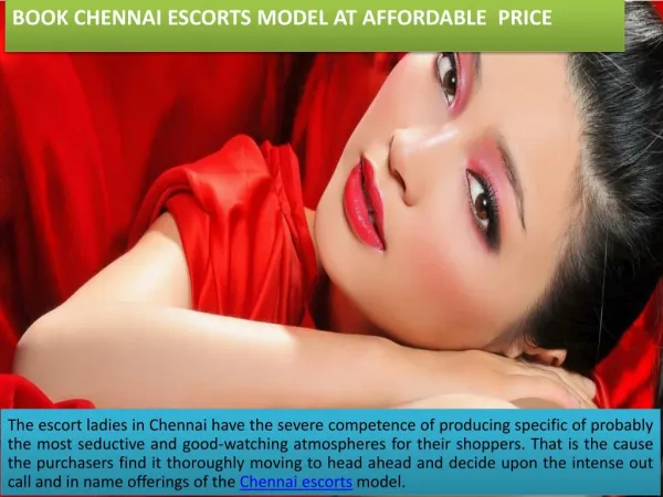 Book Hot Model in Chennai for Hot Enjoyment