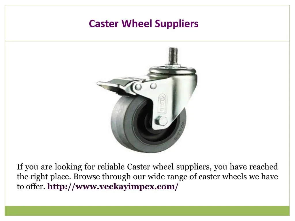 caster wheel suppliers