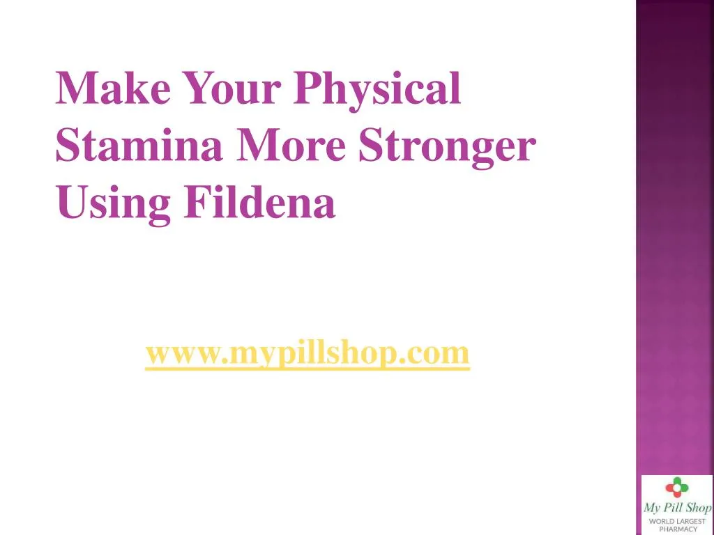 make your physical stamina more stronger using