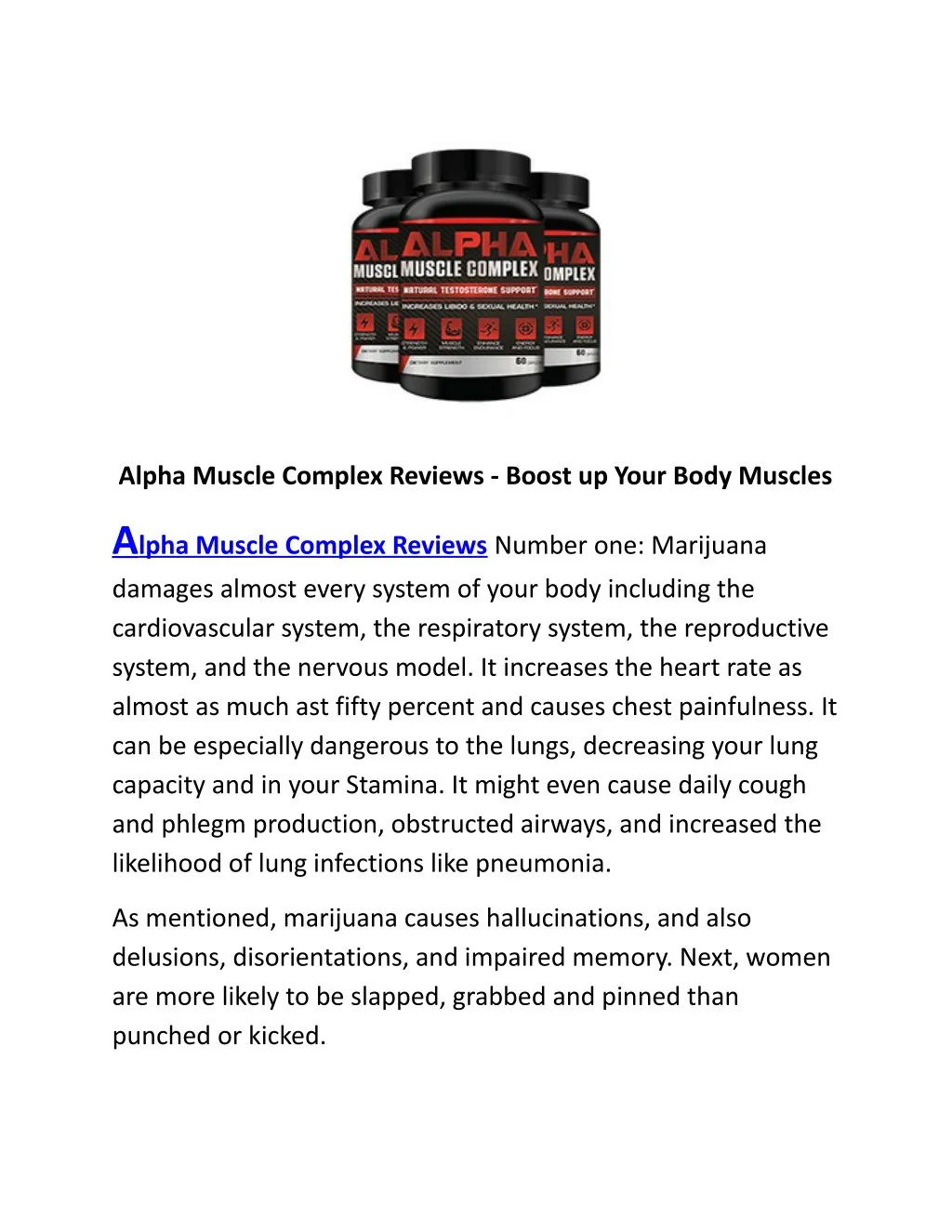 alpha muscle complex reviews boost up your body