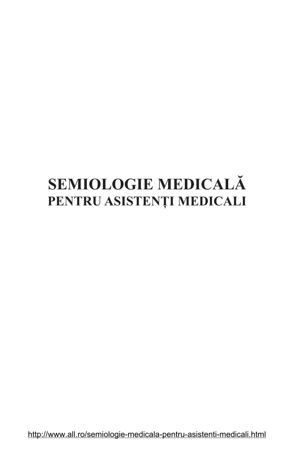 semiologie medical pentru asisten i medicali