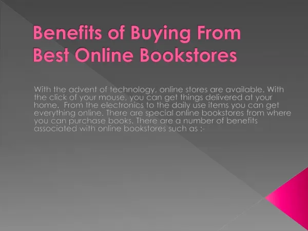 Benefits of Buying From Best Online Bookstores