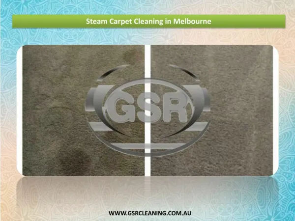 Steam Carpet Cleaning in Melbourne - GSR Cleaning Services