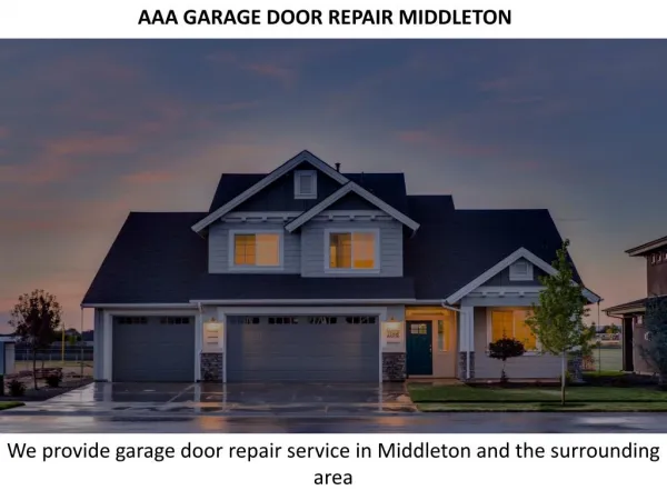 Garage Door Repair Middleton Wi