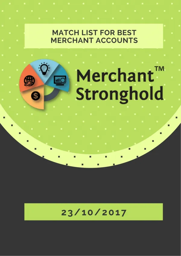MATCH List for Best Merchant Accounts