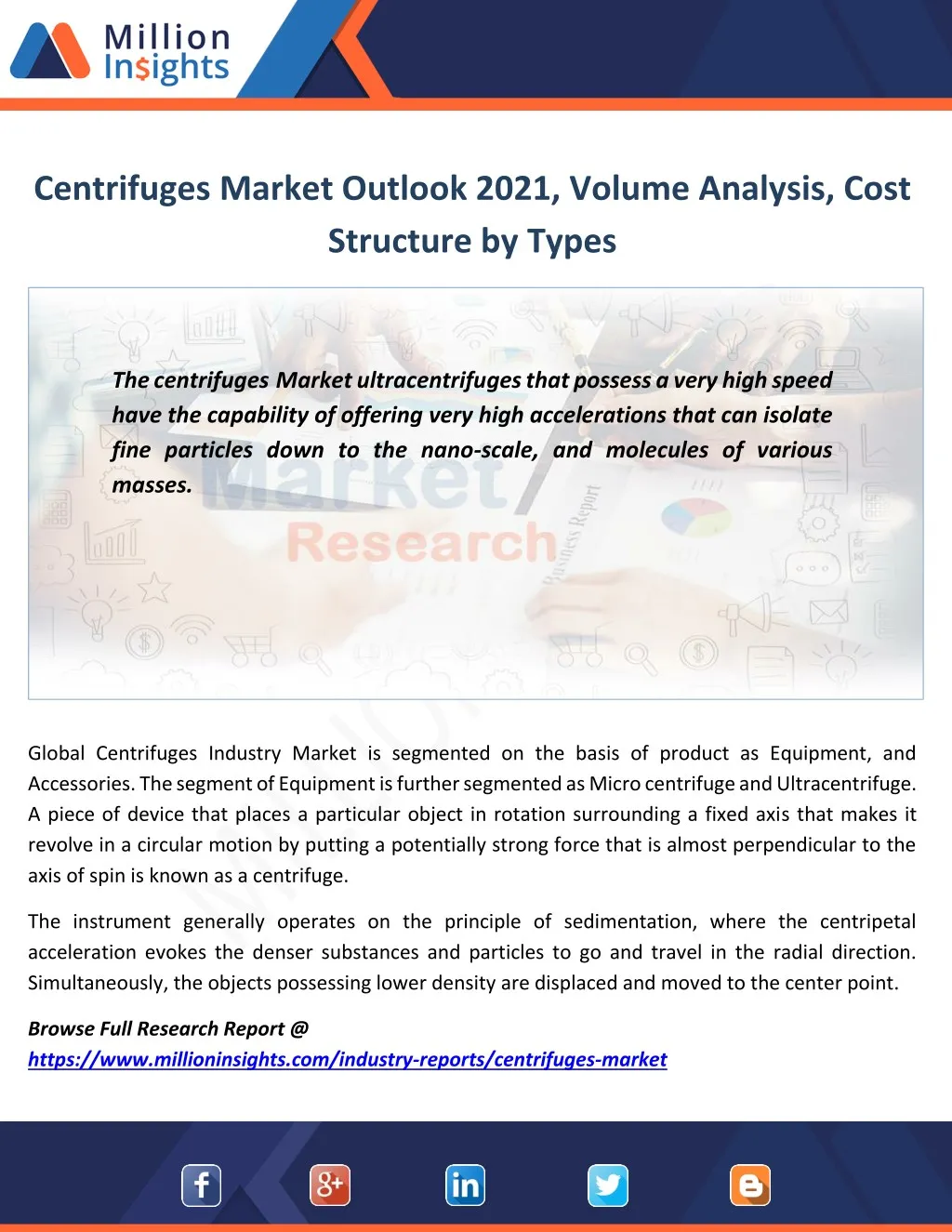 centrifuges market outlook 2021 volume analysis