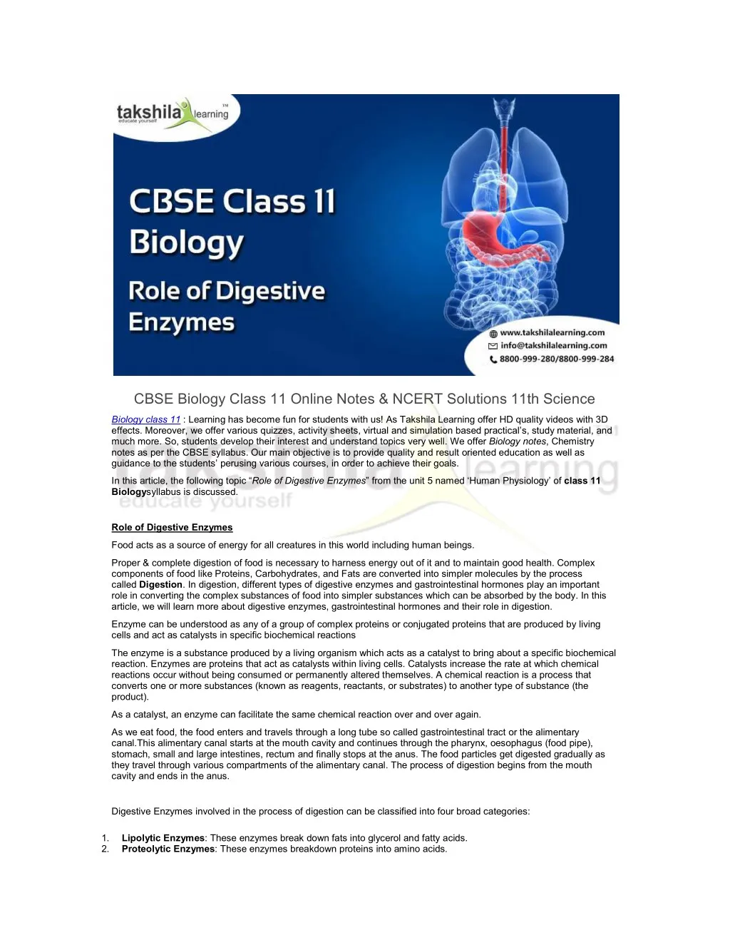 cbse biology class 11 online notes ncert