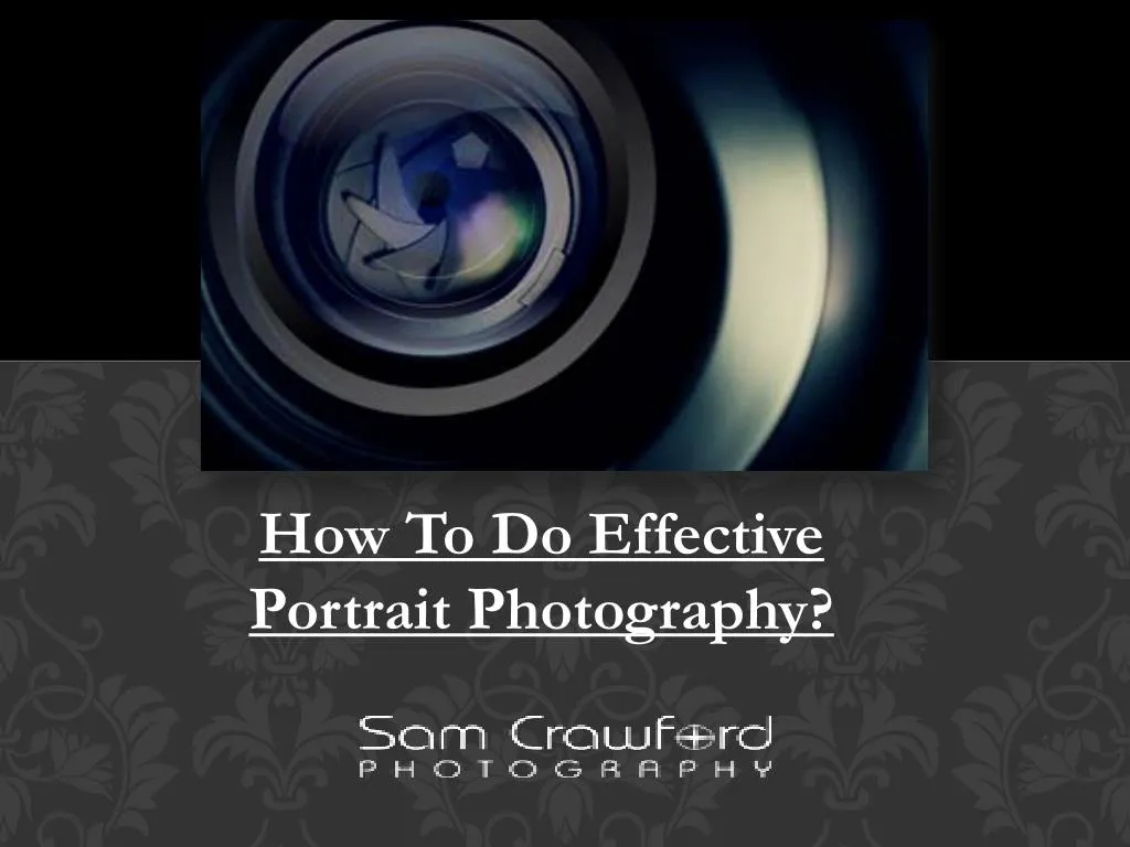 how to do effective portrait photography