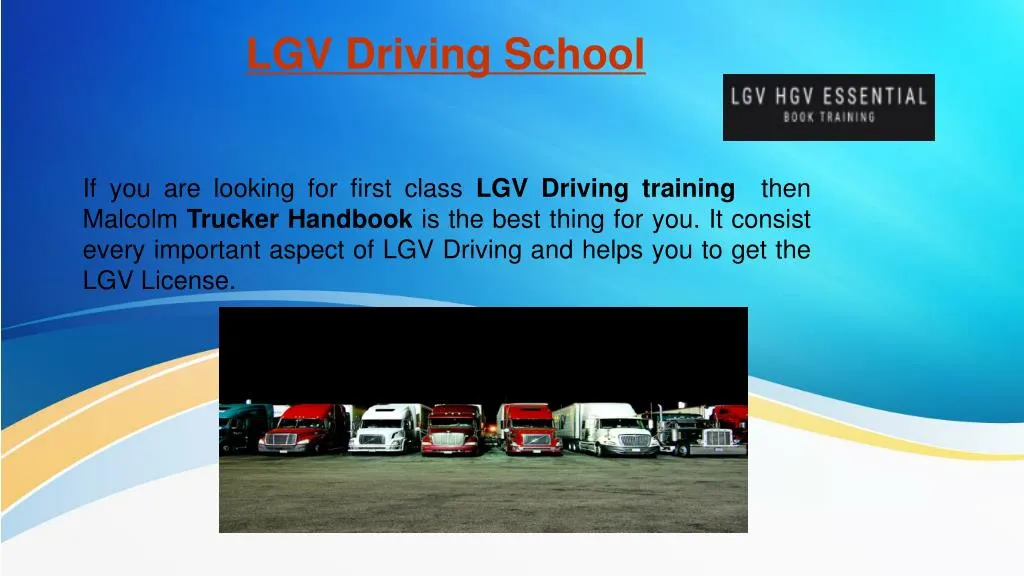 lgv driving school