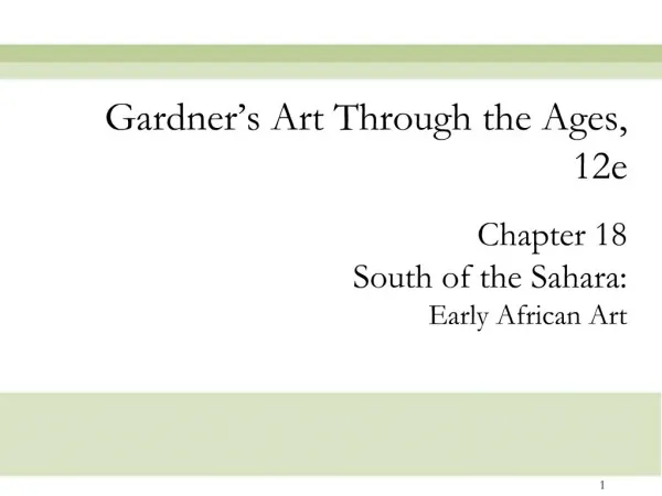 Gardner s Art Through the Ages, 12e