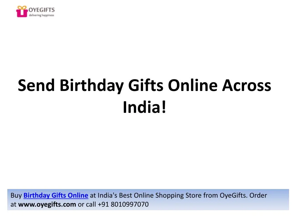 send birthday gifts online across india