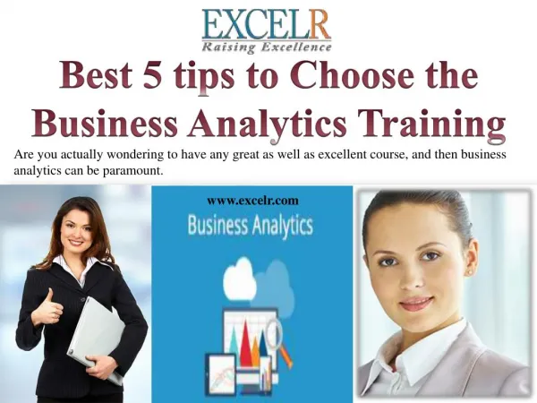 Best 5 tips to Choose the Business Analytics Training