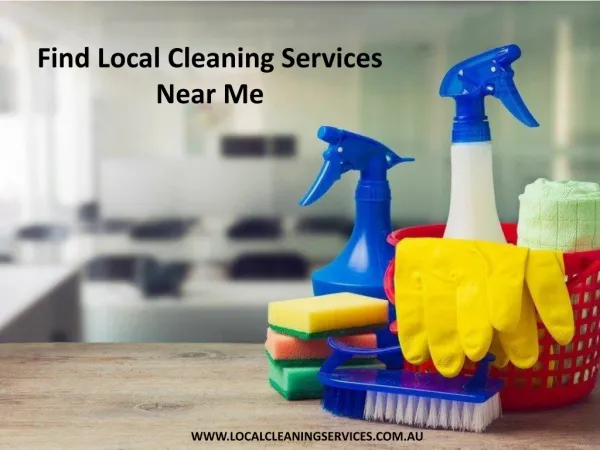Find Local Cleaning Services Near Me