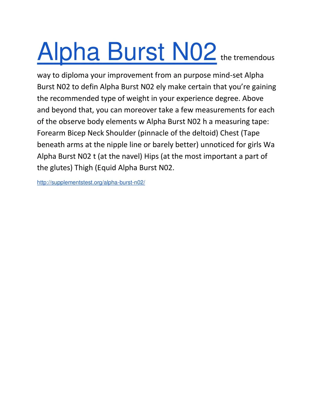 alpha burst n02 the tremendous