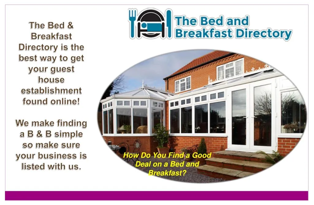 the bed breakfast directory is the best