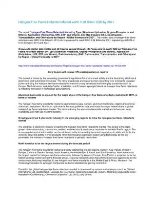 Halogen-Free Flame Retardant Market.pdf - slide 1