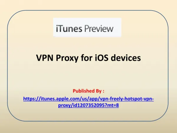 VPN Proxy for iOS devices