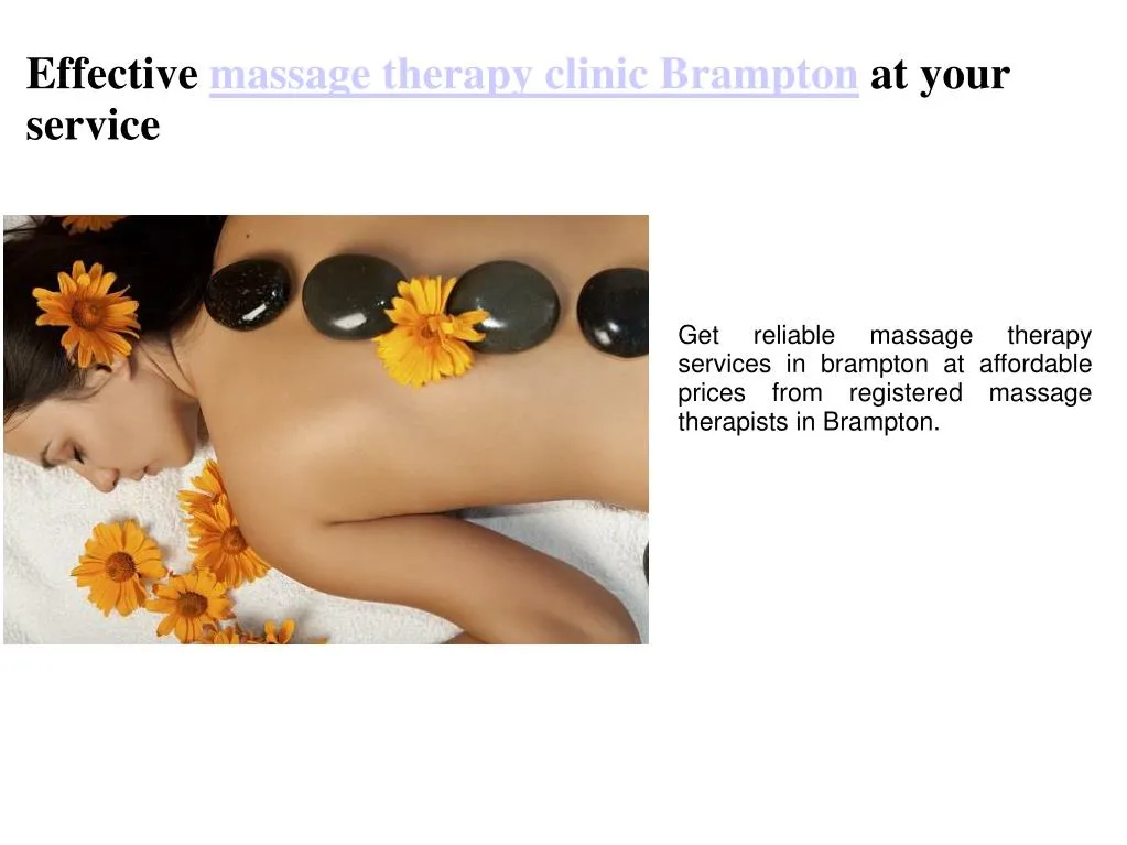 effective massage therapy clinic brampton at your