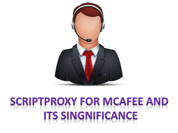 Scriptproxy for McAfee and its significance