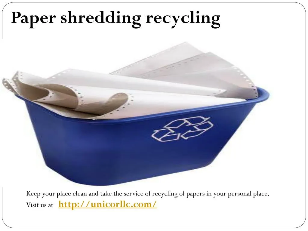 paper shredding recycling