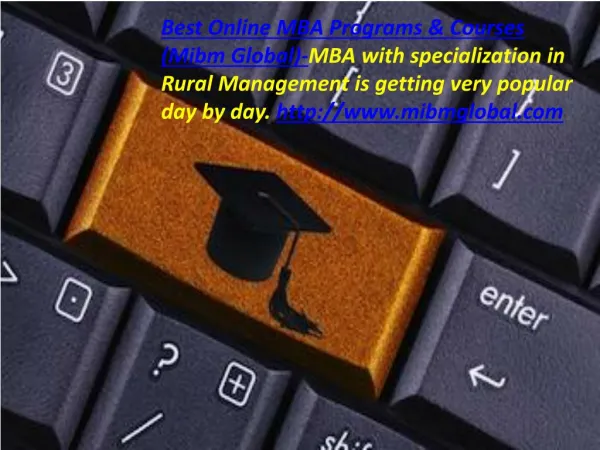 best online mba programs courses mibm global