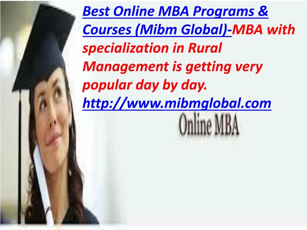 best online mba programs courses mibm global