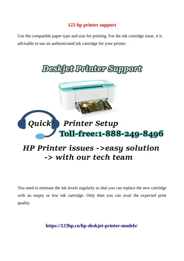 123 hp printer support deskjet printer models | Tip for all deskjet setup
