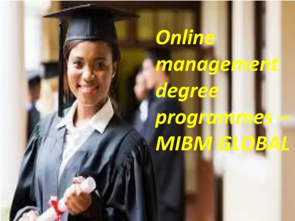 Online management degree programmes in Noida