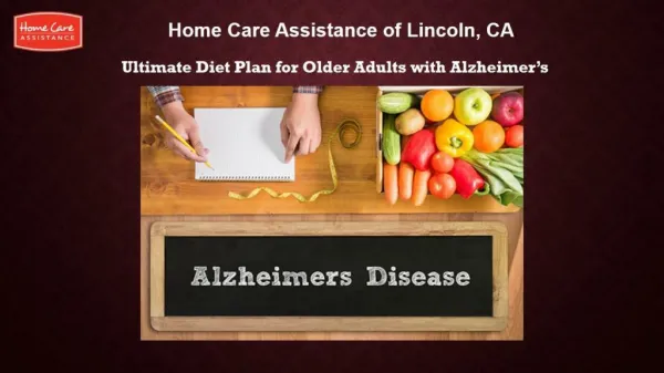 Ultimate Diet Plan for Older Adults with Alzheimer’s