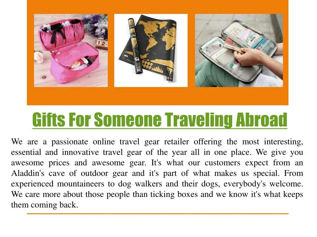 gifts for someone traveling abroad