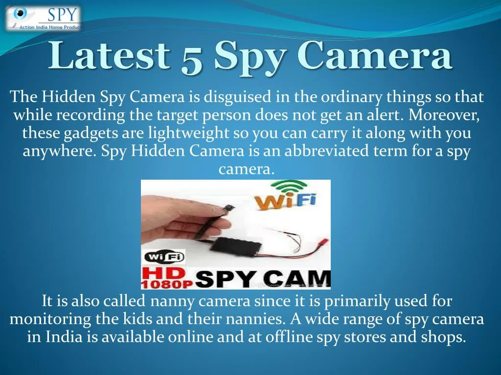 latest 5 spy camera