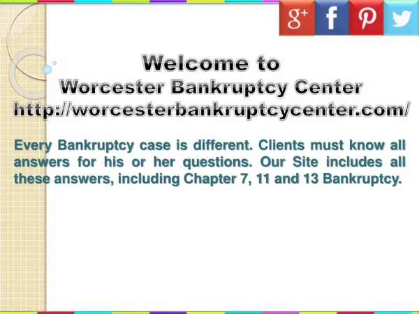 Worcester Bankruptcy Attorney