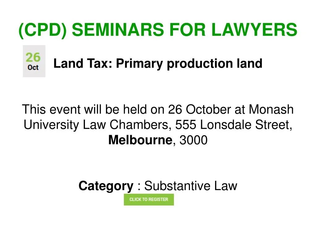 cpd seminars for lawyers