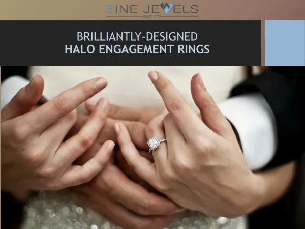 Brilliantly-designed halo engagement rings