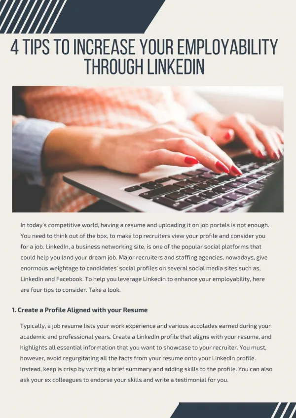 4 Tips To Increase Your Employability Through Linkedin