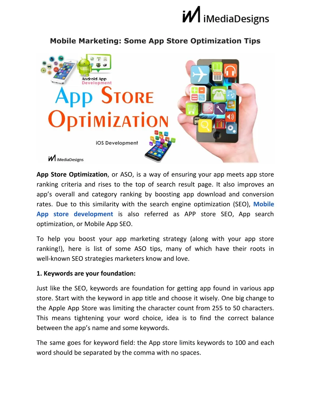 mobile marketing some app store optimization tips