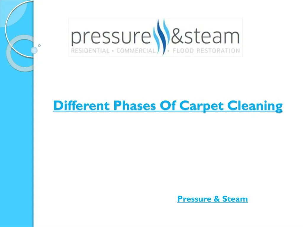 different phases of carpet cleaning