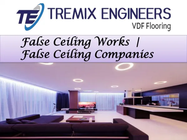 False Ceiling Works | 	False Ceiling Companies