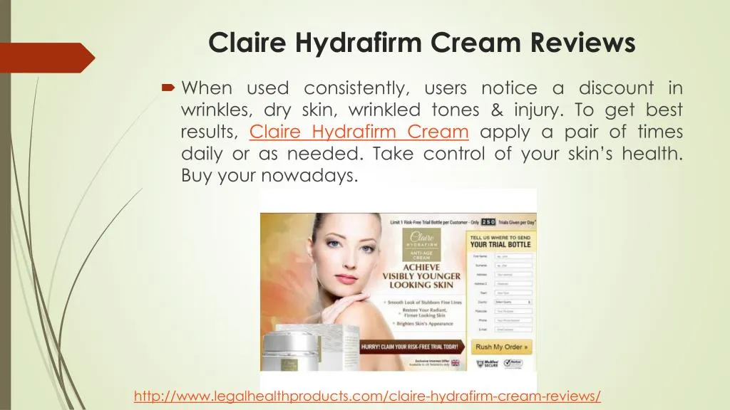 claire hydrafirm cream reviews