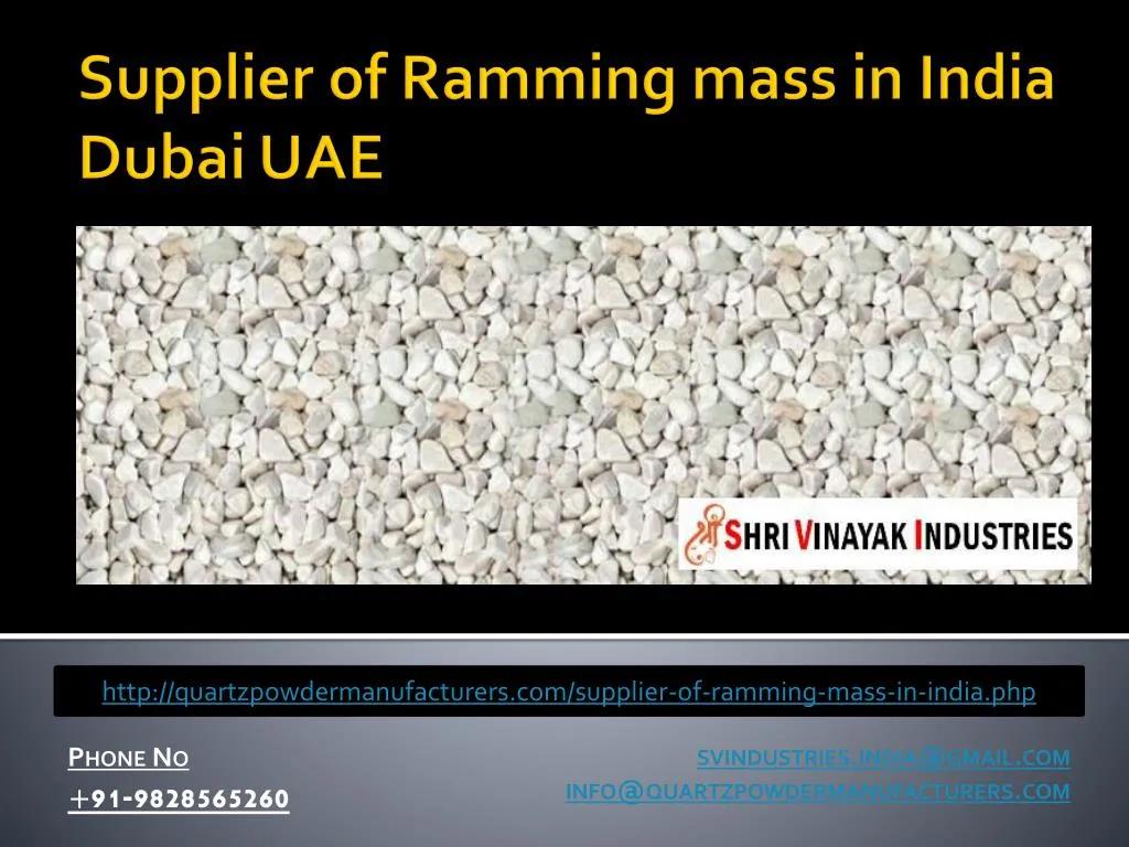 supplier of ramming mass in india dubai uae