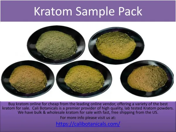 Kratom Sample Pack