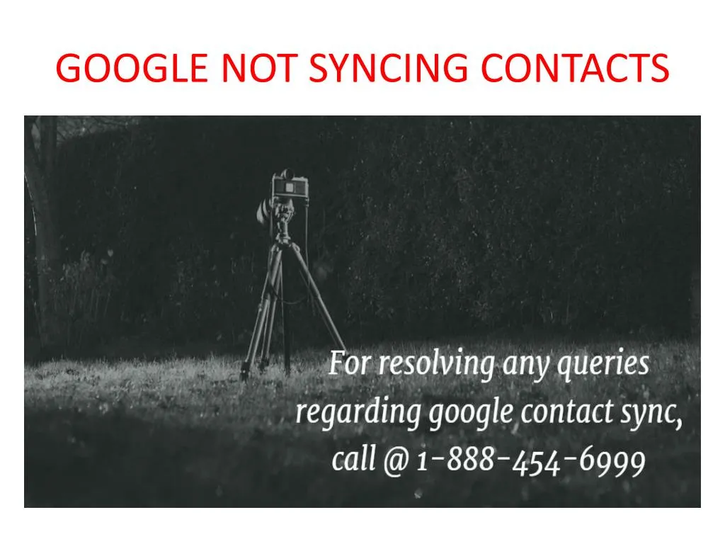 google not syncing contacts